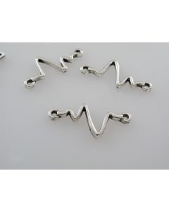 Konektor  Impuls 22x10mm, boja antik srebra  ( KON114 )