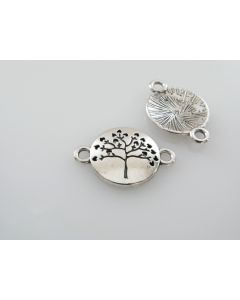 Konektor Drvo 23x16mm, boja antik srebra ( KON115 )