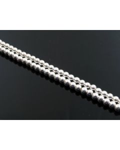 Hematit perle.Electroplate prevlaka, boja Srebra, Dimenzije 8mm; rupa: 1mm. Niz sadrži oko 48 perli (KP-HEM-22)