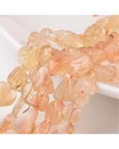 Prirodni Citrin, Nugets čips, 9~15x8~12x5~8mm, Rupa: 1mm   ( KPCIT04N )