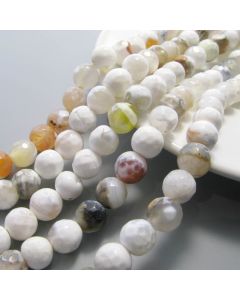 Prirodni poludragi kamen Vatreni ahat 8 mm. Cena je data za niz od oko 48 perli ( KPDRAGAHAT18 )