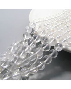 Prirodni Gorski kristal A grade, Dimenzjia 8 mm. Cena je data za niz od oko 48 perli. ( KPGK8A )