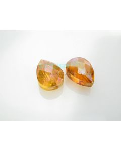 Staklena brušena perla 18x12mm KR16-4