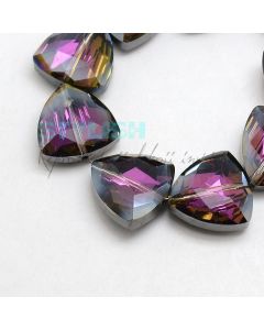 Brušene kristalne perle 18x18x9mm KR18-1