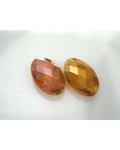 Staklena brušena perla 33x20x10mm KR4-2