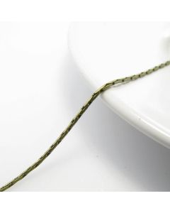 Metalni mesing lanac- boja antik bronze 1.5 mm ( L3-14AM)