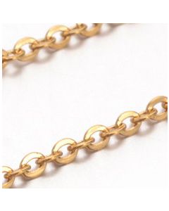 Komponente od 304 nerdjajućeg čelika - lanac boja zlata 3x2.2x0,6 mm ( LSS12 )