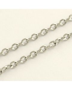 Komponente od nerdjajućeg čelika - lanac 4x3mm, debljina alke 0.8mm (LSS03)