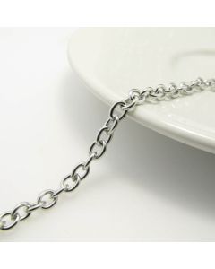 304 Stailness steel lanac- 6x4 mm  ( LSS19H )