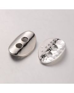 Metalno dugme za završetke 10x14mm, Boja inoxa (METdugmeN)