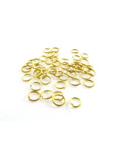 Metalne alke boje zlata od mesinga. Dimenzije 0,85x6mm….MKOK-A085x6-Z
