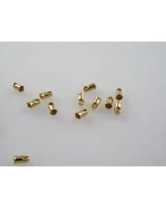 Metalna kapica/završetak za kožu,kanap 4x3 mm, boja zlata ( MKOK-KAP112Z ) 