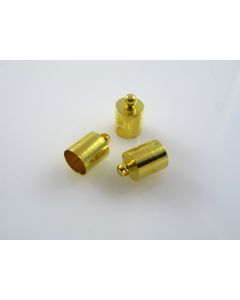 Metalna kapica/završetak za kožu,kanap... 5 mm, boja zlata ( MKOK-KAP117Z )