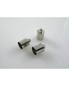 Metalna kapica/završetak za kožu,kanap... 7 mm, boja inoxa ( MKOK-KAP119N ) 