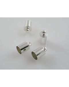 Metalna kapica/završetak za kožu,kanap... 8 mm , boja srebra ( MKOK-KAP120S ) 