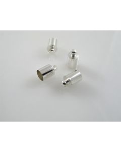 Metalna kapica/završetak za kožu,kanap... 9 mm , boja srebra ( MKOK-KAP121S )