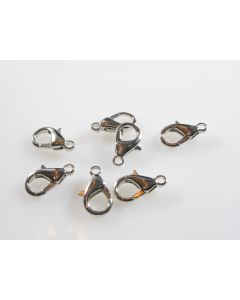 Metalna lobster kopča  15x8mm,boja inoxa MKOK-KL502-N)