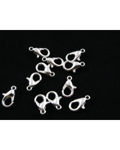 Metalna lobster kopča 11 x 6 mm, boja srebra (MKOK-KL502-SR)