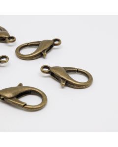 Kopča Lobster 20x11mm- boja antik bronza (MKOK-KL505-AM)