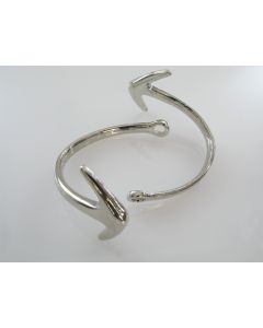 Ukrasna mesing kopča- sidro, 55x35x5mm, boja inoxa ( MKOK-KOP105S )