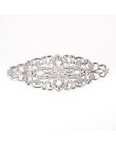 Metalna filigranska podloga za Minđuše, broševe ... 81x35x1mm   ( MKOK-POD100N )