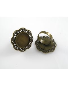 Osnova za prsten - antik bronza 30 mm (MKOK-PRSTEN101AM)