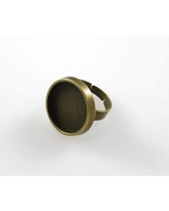 Osnova za prsten - antik bronza 22 mm (MKOK-PRSTEN105AM)