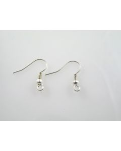 Klasične udice za midjuše od mesinga. Boja srebra. Bez nikla-antialergijske. Veličina oko 20mm. (MKOK-UD01-SR)