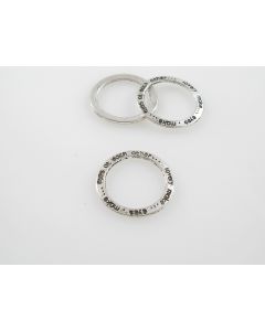 Ukrasna alka u boji Tibetanskog srebra- 22 x 1,2mm (MKOK-UKA100)