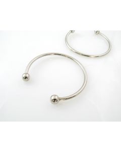 Podloga za narukvicu - tip pandora; Prečnik oko 6 cm sa krajevima koji se odvijaju- boja inoxa (NARPAND165)