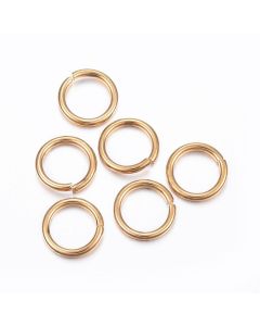 304 Stainless Steel Alke 0,8x6 mm - boja zlata ( NCA01)