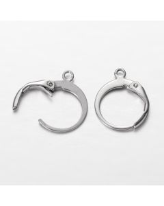 304 Stailness Steel Francuska udica za Minđuše 14 x 12 x 2 mm   ( NCUD008 )