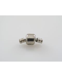 Mesing kopča 10x10mm za 3.5mm kožu u Pandora stilu, boji inoxa   ( PANKOP100N ) 