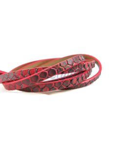 Pljosnata traka (Imitacija kože ) sa printom. Dimenzije trake 6x2mm (PTR-02)