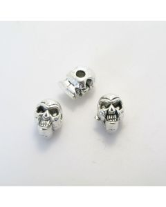 Metalna perla 13.5 x 9.5 x 9 mm, rupa oko 3 mm- boja antik srebra ( R160AS )