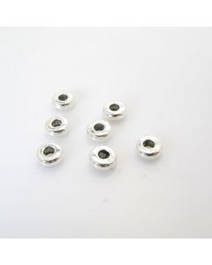 Metalna perla 6x 2mm, rupa oko 3mm- boja antik srebro ( R162AS )