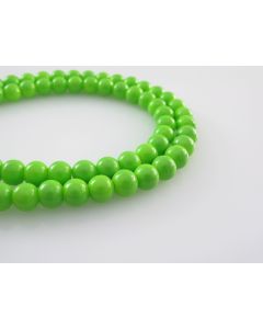 Bojene staklene perle 8 mm, rupa oko 1mm. Niz sadrži oko 100 perli. Sp-PP101