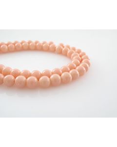 Bojene staklene perle 6 mm, rupa oko 1mm. Niz sadrži oko 135 perli. SP-PP106