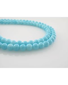 Bojene staklene perle  6 mm, rupa oko 1mm. Niz sadrži oko 135 perli. SP-PP116