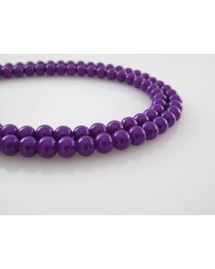 Bojene staklene perle 6 mm, rupa oko 1mm. Niz sadrži oko 135 perli. SP-PP126