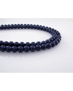 Bojene staklene perle  6 mm, rupa oko 1mm. Niz sadrži oko 135 perli.SP-PP139