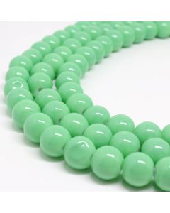 Bojene staklene perle  8 mm, rupa oko 1mm. Niz sadrži oko 100 perli. ( SP-PP158 )