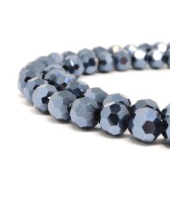 Brušene okrugle staklene perle  6 mm, rupa oko 1mm. Niz sadrži oko 100 perli.( SPO056)