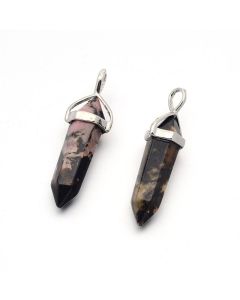 Privesci od kamena Rodonit 30-37x12mm