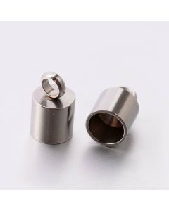 304 Stainless Steel  krajevi 12x7mm, otvor 6mm ( sskr2-1 )