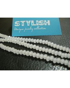 Brušeno staklo Rondele 6x4 mm ST004