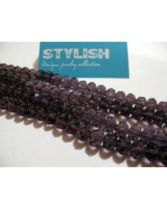 Brušeno staklo Rondele 8x6 mm ST006