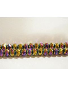 Brušeno staklo Rondele 8x6 mm ST013