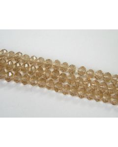 Brušeno staklo Rondele 6x4 mm ST032