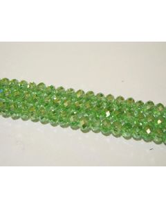 Brušeno staklo Rondele 6x4 mm ST036